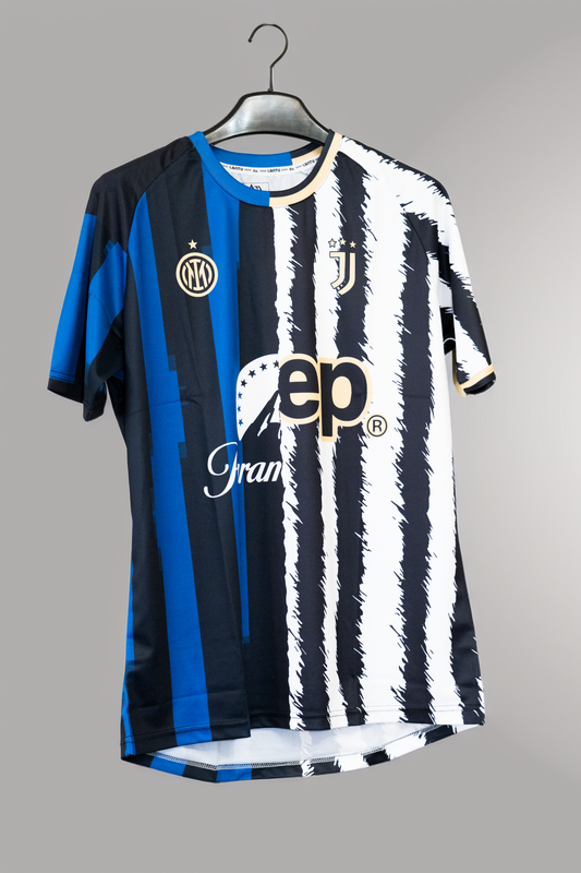 Inter Milan vs. Juventus half and half jersey